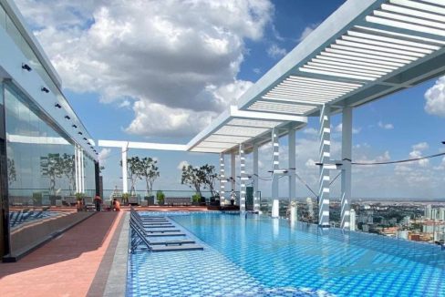 Swimming Pool Gym Apartment for Rent in Toul Svay Prey (1)