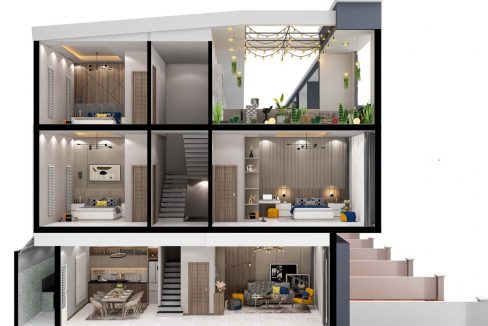 Modern Link villa for sale in Khan Por Sen Chey, (3)