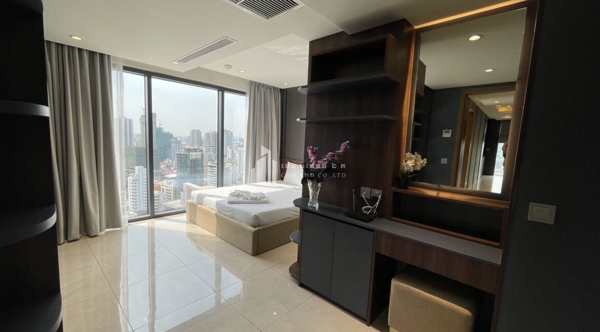 Luxury 3-Bedroom Penthouse for Sale in Phnom Penh MasterBedroom
